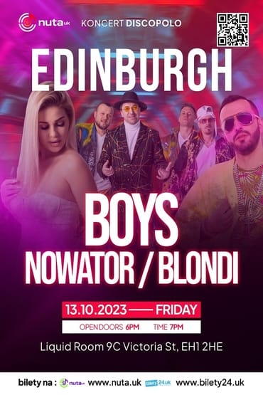 13 pażdziernika - Boys, Nowator, Blondi - Edinburgh